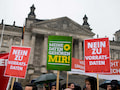 Proteste vor dem Reichstag