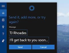 SMS-Versand mit Cortana am PC