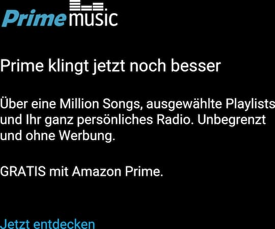 Amazon Prime Music ausprobiert