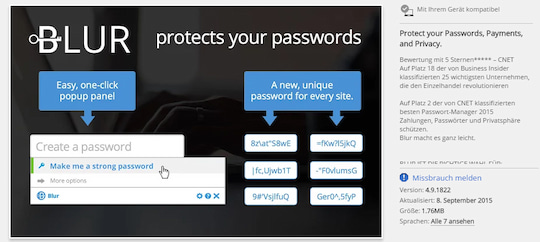 Blur verspricht mehr Sicherheit und vereinfachte Passwort-Verwaltung