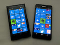 Lumia 1020 und Lumia 950 Dual-SIM nebeneinander