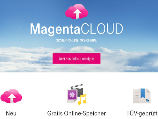 Telekom-Mediencenter heit jetzt MagentaCloud