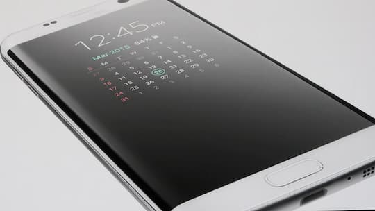 Der Kalender auf dem Samsung Galaxy S7 edge