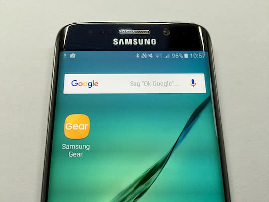 Gear-App auf dem Samsung Galaxy S6 Edge