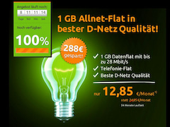 Allnet-Flat mit 1 GB im Telekom-Netz fr 12,85 Euro