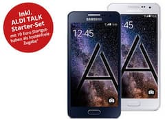 Angebot: Samsung Galaxy A3 plus 10-Euro-Prepaid-Guthaben bei Aldi