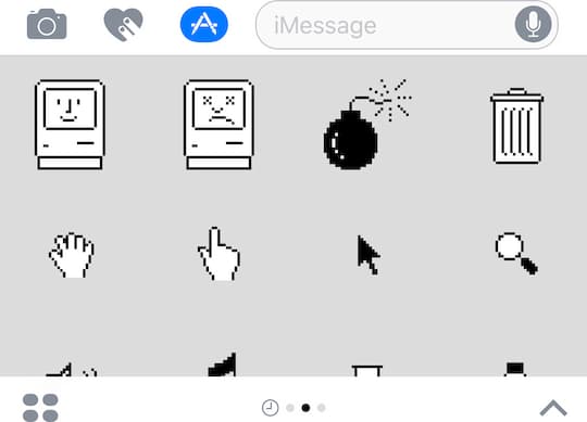 Symbole aus der Mac-Steinzeit per iMessage austauschen