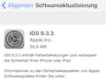 iOS 9.3.3 fr iPhone, iPad und iPod touch verfgbar
