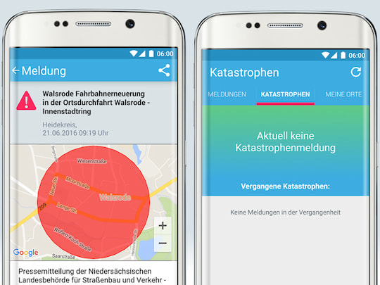 Warnungen zu Unwettern per Biwapp-App aufs Smartphone