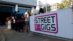 Telekom Street Gigs: Warten auf den Einlass