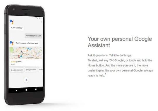 Google Pixel, das neue Smartphone von Google, stellt den neuen Google Assistant in den Mittelpunkt.