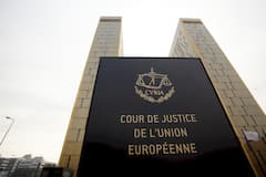 Die beiden Trme des Europischen Gerichtshofs (EuGH) in Luxemburg.