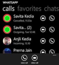 WhatsApp Video Call bei Windows 10 Mobile