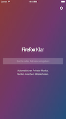 So sieht Firefox Klar aus