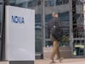 Das Logo von Nokia vor dem Eingang zum Hauptquartier des Unternehmens in Espoo (Finnland).