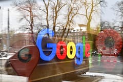 Das Logo des US-amerikanischen Suchmaschinenanbieters Google ist am neuen Google-Bro in der Sihlpost in Zrich (Schweiz) zu sehen.