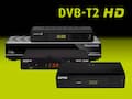 Illustration veschiedener DVB-T2-HD-Receiver