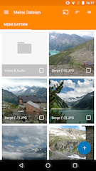 Neu: Das Chromecast-Icon in der HiDrive-App