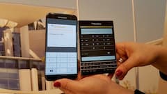 Secusmart mit der Secusuite auf dem Galaxy S7 (links) und dem Blackberry 10