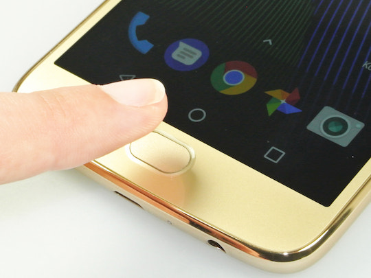 Fingerabdruckscanner des Moto G5 Plus im Test