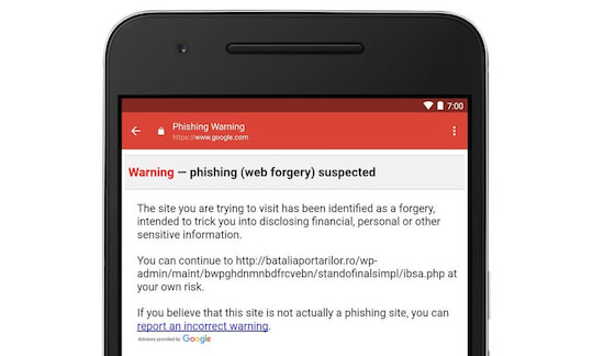 Phishing-Update fr Gmail-App