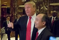 Donald Trump und Softbank-CEO Son Masayoshi bei ihrem Treffen im Dezember 2016