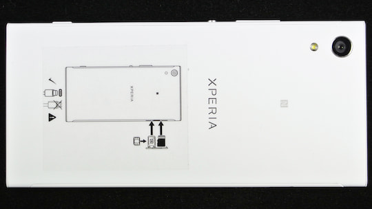 Rckseite des Sony Xperia XA1
