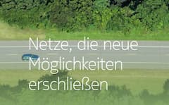 Slogan aus der Nokia-Homepage-Sektion "Netze"