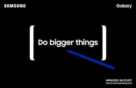 Samsung gibt Vorstellungstermin fr das Galaxy Note 8 bekannt