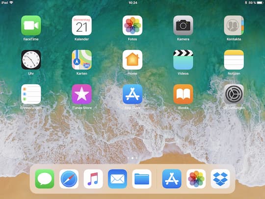 iOS 11 auf dem iPad Pro 9.7
