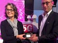 Claudia Nemat und Bruno Jacobfeuerborn beim 5G-Event der Telekom