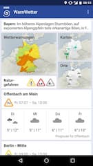 Warnwetter-App des Deutschen Wetterdienstes