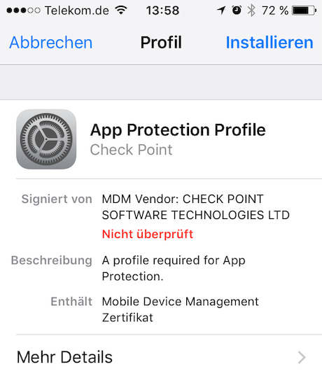 Protect Mobile fr iOS