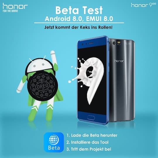 Honor sucht Beta-Tester fr Android 8.0 Oreo