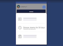 Facebook stellt die neue Snooze-Funktion vor