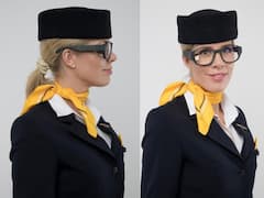 Die Lufthansa-Stewardess mit der smarten Brille von Zeiss