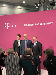 Impressionen von der Bilanz-Pressekonferenz der Telekom
