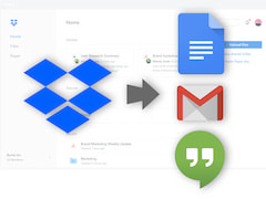Dropbox und Google-Logos