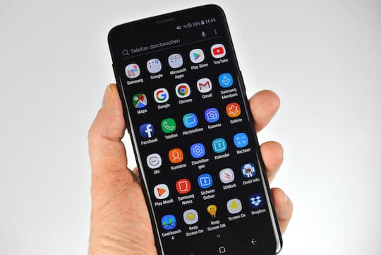 Das Super-AMOLED-Display des Samsung  Galaxy S9 Plus besitzt eine sehr hohe Blickwinkelstabilitt