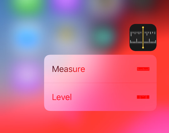 Die Measure-App ist neu auf dem Homescreen