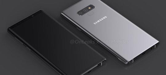 Das Foto zeigt angeblich Samsungs Galaxy Note 9.