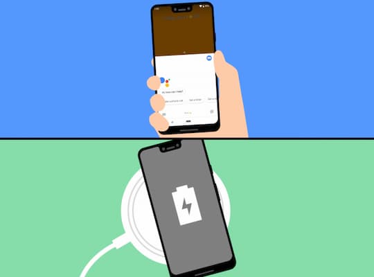 Active Edge und Wireless Charging Illustrationen
