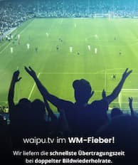 waipu.tv wirbt fr die WM-Streams