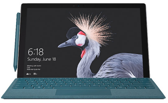 Das Microsoft Surface Pro lsst sich auch als Notebook verwenden