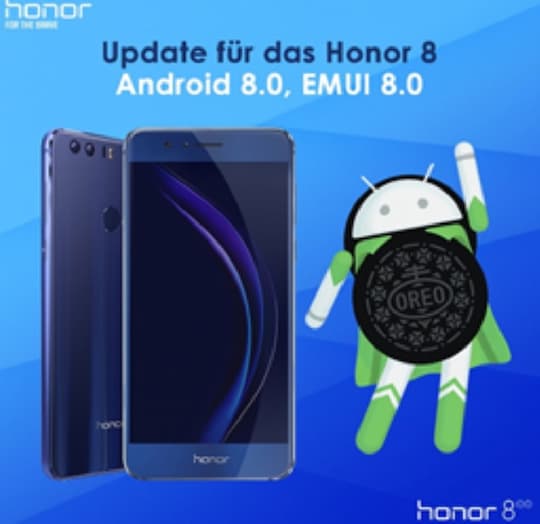 Nutzer des Honor 8 knnen jetzt Android 8.0 installieren