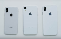 Das iPhone 9 (Mitte) hat nur eine Kamera
