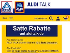 Rabatt-Aktion bei Aldi Talk