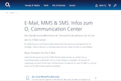 Die Startseite des E-Mail Centers (frher Communication Center), nicht mehr ganz aktuell.