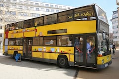 Quasi das Berliner Wahrzeichen: Ein Doppeldecker-Bus der Berliner BVG. Knftig mit WLAN?
