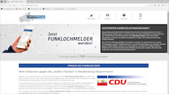 Auf Initiative der CDU-Landtagsfraktion gibt es eine neue Webseite, wo Funklcher in Mecklenburg-Vorpommern gemeldet werden knnen.